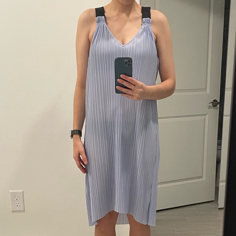 Light Pleated Light Purple Blue Topshop Dress Size 6